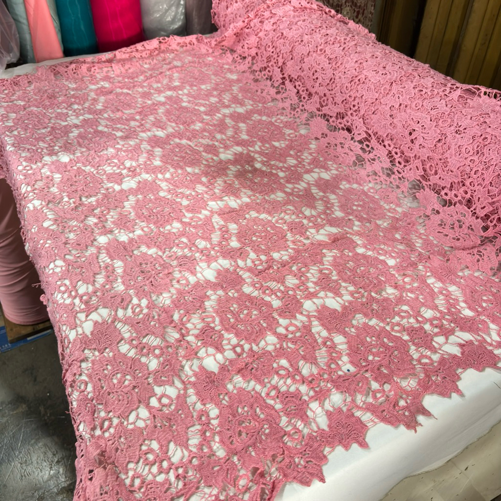 Bahan Brokat Prada Premium ~ Kain Brokat Prada Lace ~ Brokat Prada Oki ~ Bahan Meteran Brokat Prada 