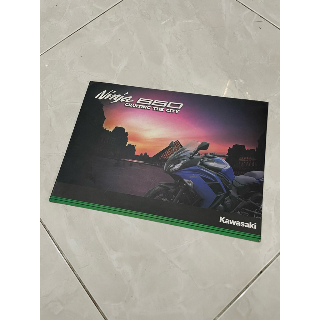 Brosur Kawasaki Ninja 650 Moge Lipat 3 bukan Manual book buku service booklet leaflet