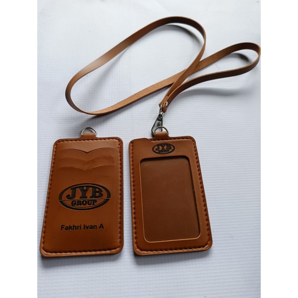 case id card / holder kulit custum grafir laser