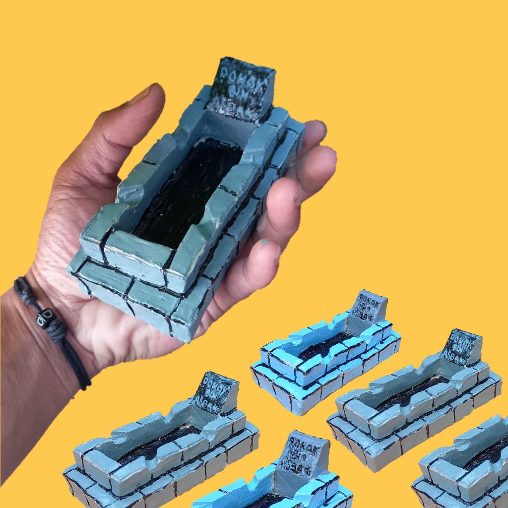 Asbak miniatur kuburan,unik,lucu dan aesthetic