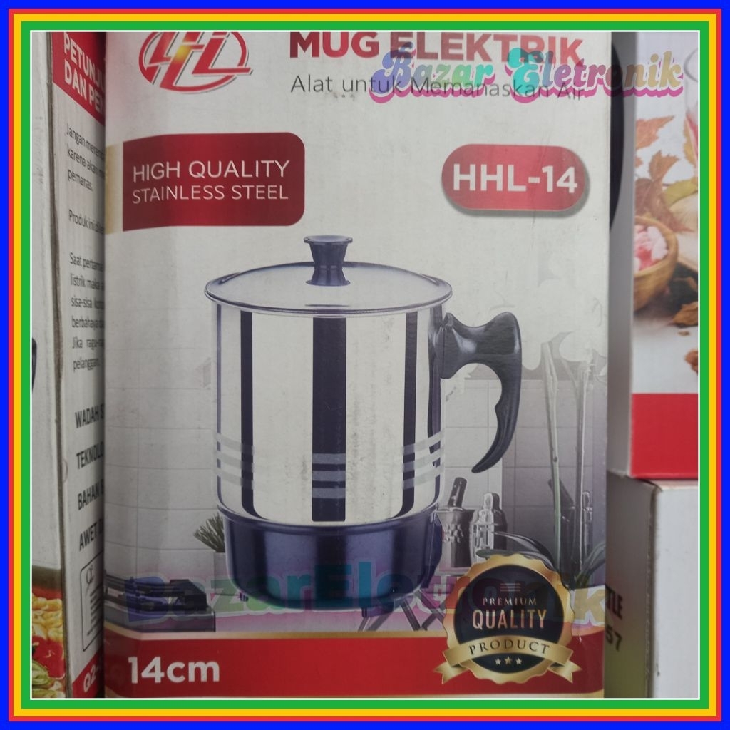Mug pemanas listrik / Panci Pemanas Serbaguna / Mug Stainless steel / Gelas Pemanas air Listrik