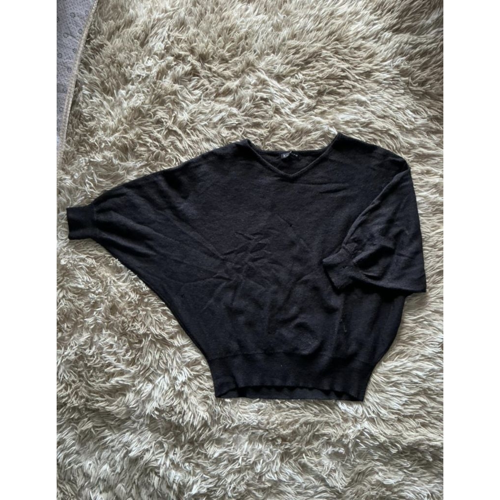 SWEATER KAOS WANITA WARNA HITAM ALLSIZE