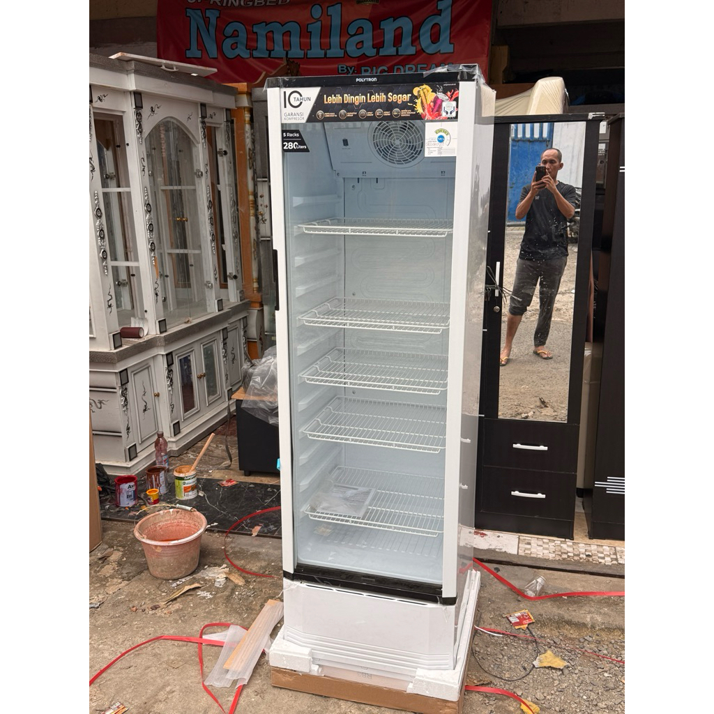 Showcase pendingin lemari pendingin minuman