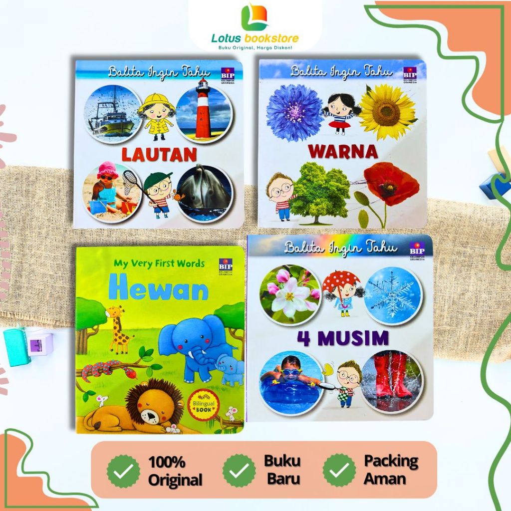 Boardbook Anak Balita Ingin Tahu Musim Warna Laut - BIP