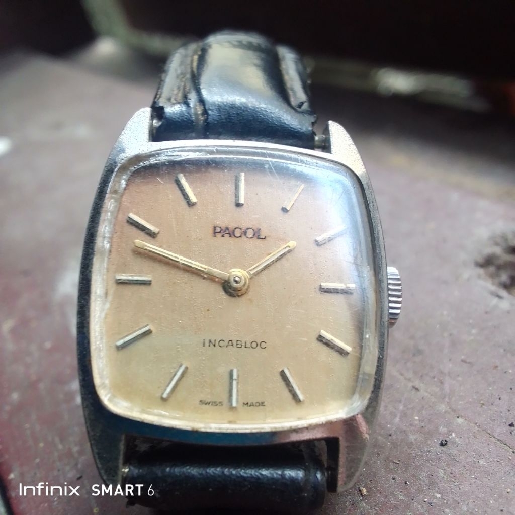 jam tangan vintage pagol watch tank swiss made manual wind