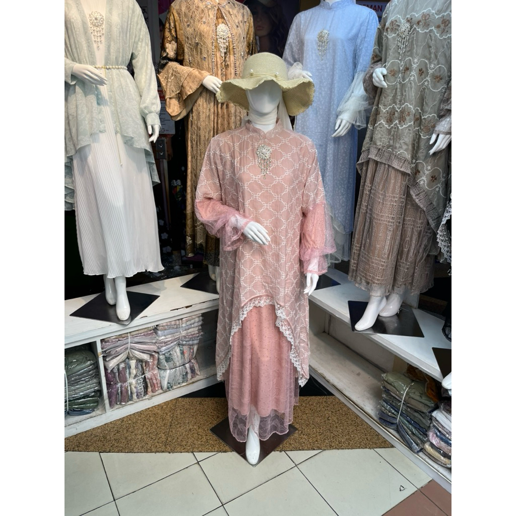 Gamis Lily bahan tencel santily premium