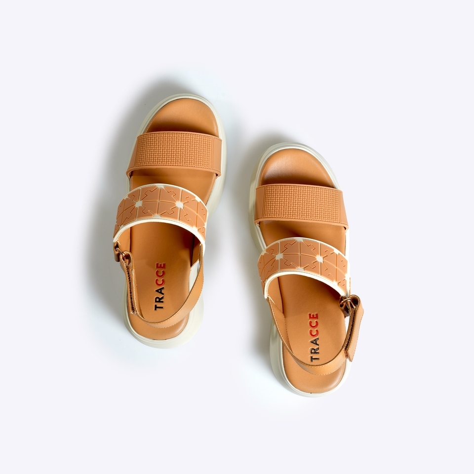 Everbest TRACCE Yanatha Sandal Weadges Wanita Almond & Black