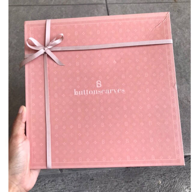 Buttonscarves Monogram Voile Square