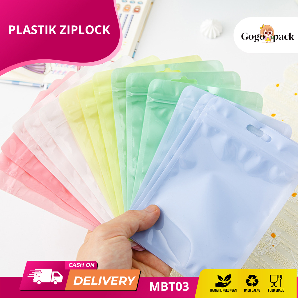 Plastik Ziplock Warna Pastel / Plastik Ziplock Warna Pastel / Plastik Ziplock Hologram / Plastik Zip