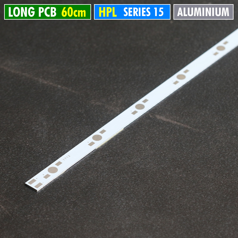 PCB HPL Panjang 60cm Seri 15 LED HPL 1W 3W 5W Aluminium Long PCB Plate DIY Lampu Tanning Akuarium Aq