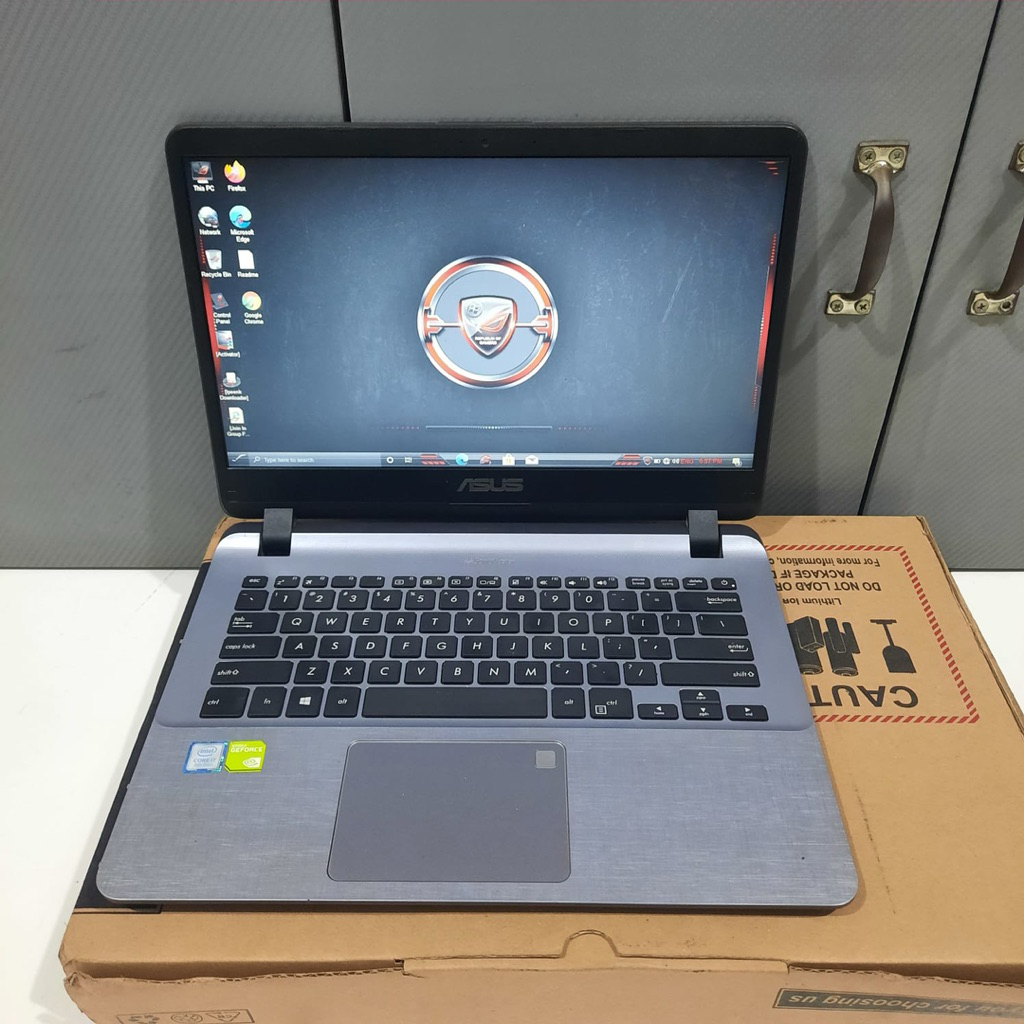 Laptop Asus VivoBook A407UF, Core i7-8550U, Gen 8Th, Ram 8/1Tb, #DualVga, Mulus, Lengkap, Silver