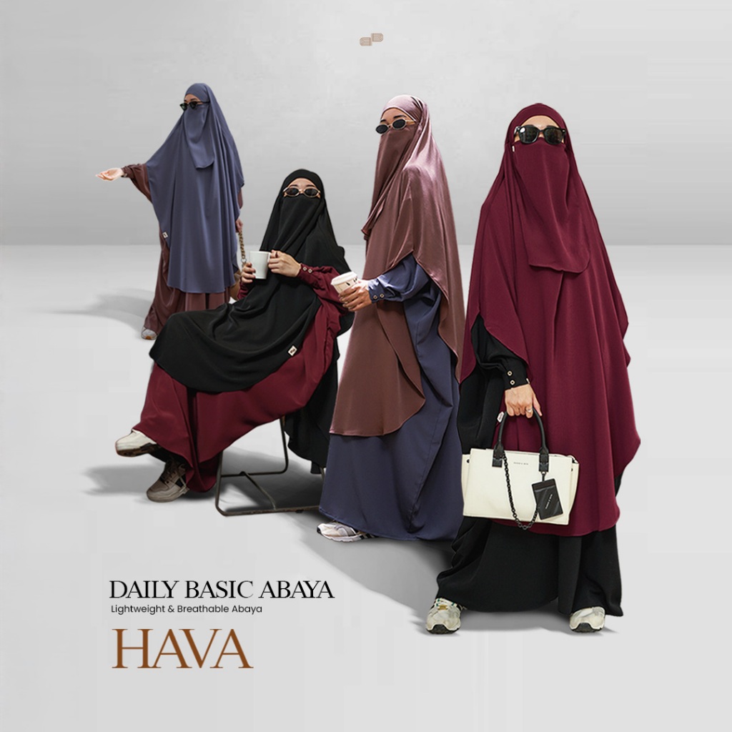 Hava | Abaya Gamis Dress Batwing Umroh Syari Muslimah Dheambunproject
