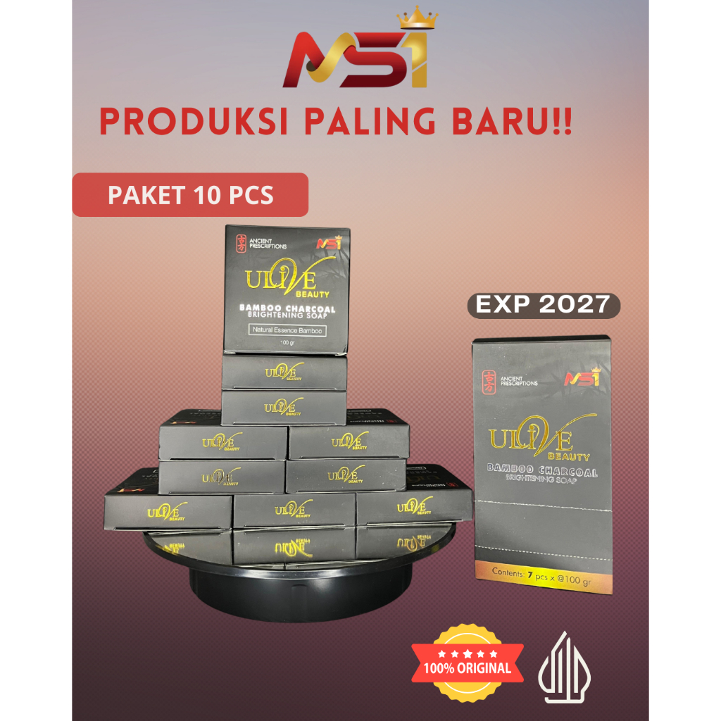 Paket (10pcs) MSI Sabun Bamboo Ulive Beauty Soap Asli Original BPOM