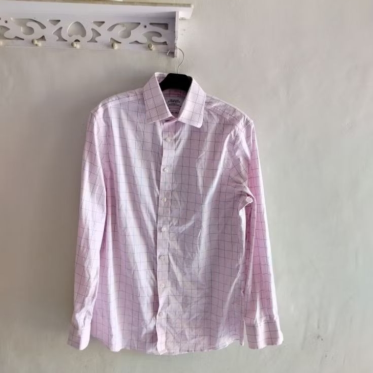 kemeja pria slim fit Charles tyrwhitt SIZE L brand