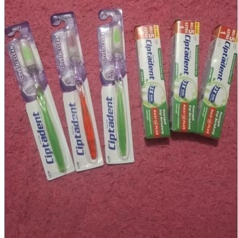 Sikat gigi 3pcs dan pasta gigi ciptadent 3pcs