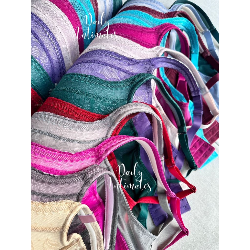 Part-2 CUP BESAR [38C, 38D, 38DD, 38DDD, 38F, 38G, 38H] - Cacique Modern Lace Lightly Lined Balconet