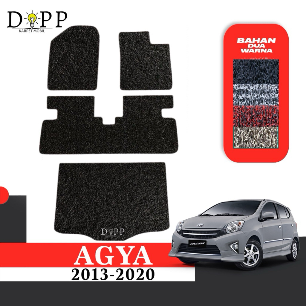 Karpet Mobil Agya / Karpet Mobil Mie Bihun Toyota Agya 2013-2020 Bahan Premium