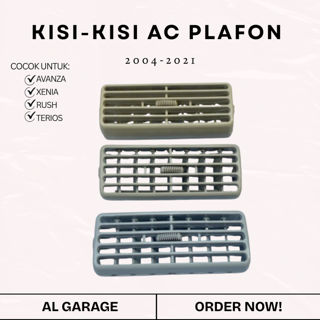 KISI-KISI AC PLAFON AVANZA XENIA RUSH TERIOS 2004-2021