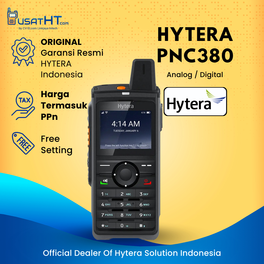 HT HANDY TALKY POC GSM Hytera PNC380 / PNC-380 Wifi 4G LTE 100% ORIGINAL