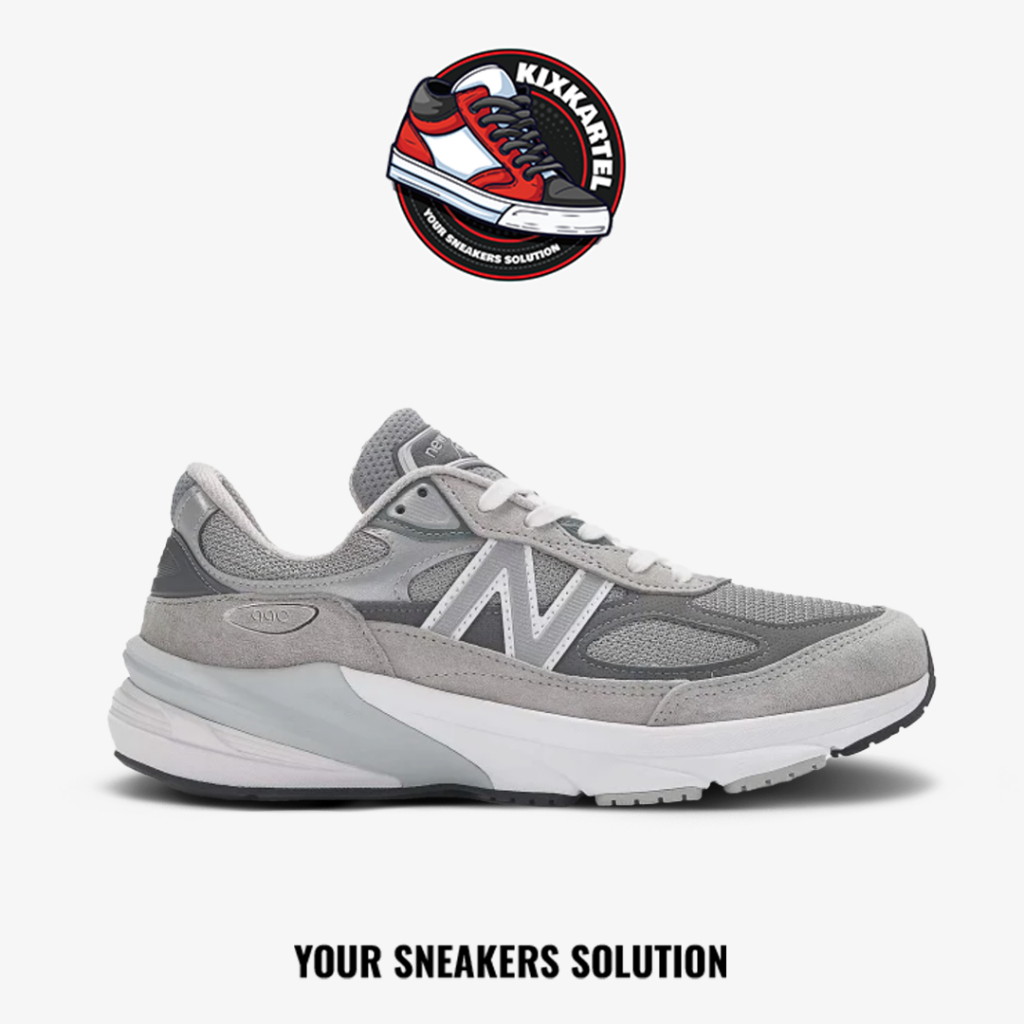 Sepatu New Balance 990V6 990 V6 Made in USA Grey White Authentic