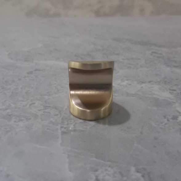 Door Knob Marble Handle Tarikan Pintu Lemari Laci Pegangan Finger Pull untuk Interior Rumah dan Kant