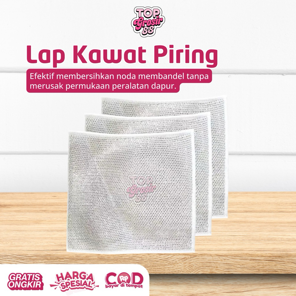 (12 pcs) LAP KAWAT CUCI PIRING