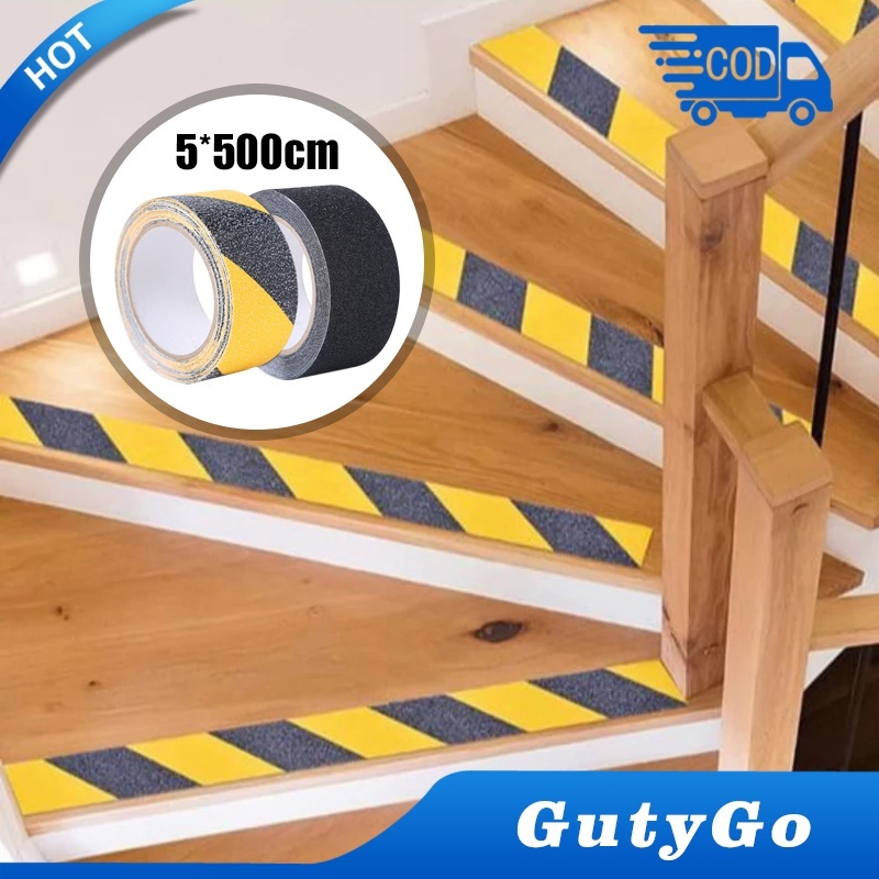 Lakban Safety Lantai Anti Slip 5m*5cm / Safety Walk Tape / Lakban Lantai Anti Licin Stiker