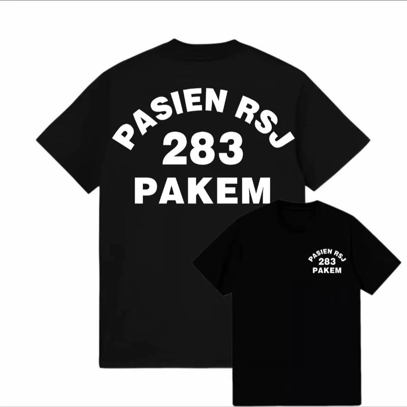 Baju Kaos Pasien RSJ 283 Pakem - Tshirt Premium Combed 24s Lucu Viral