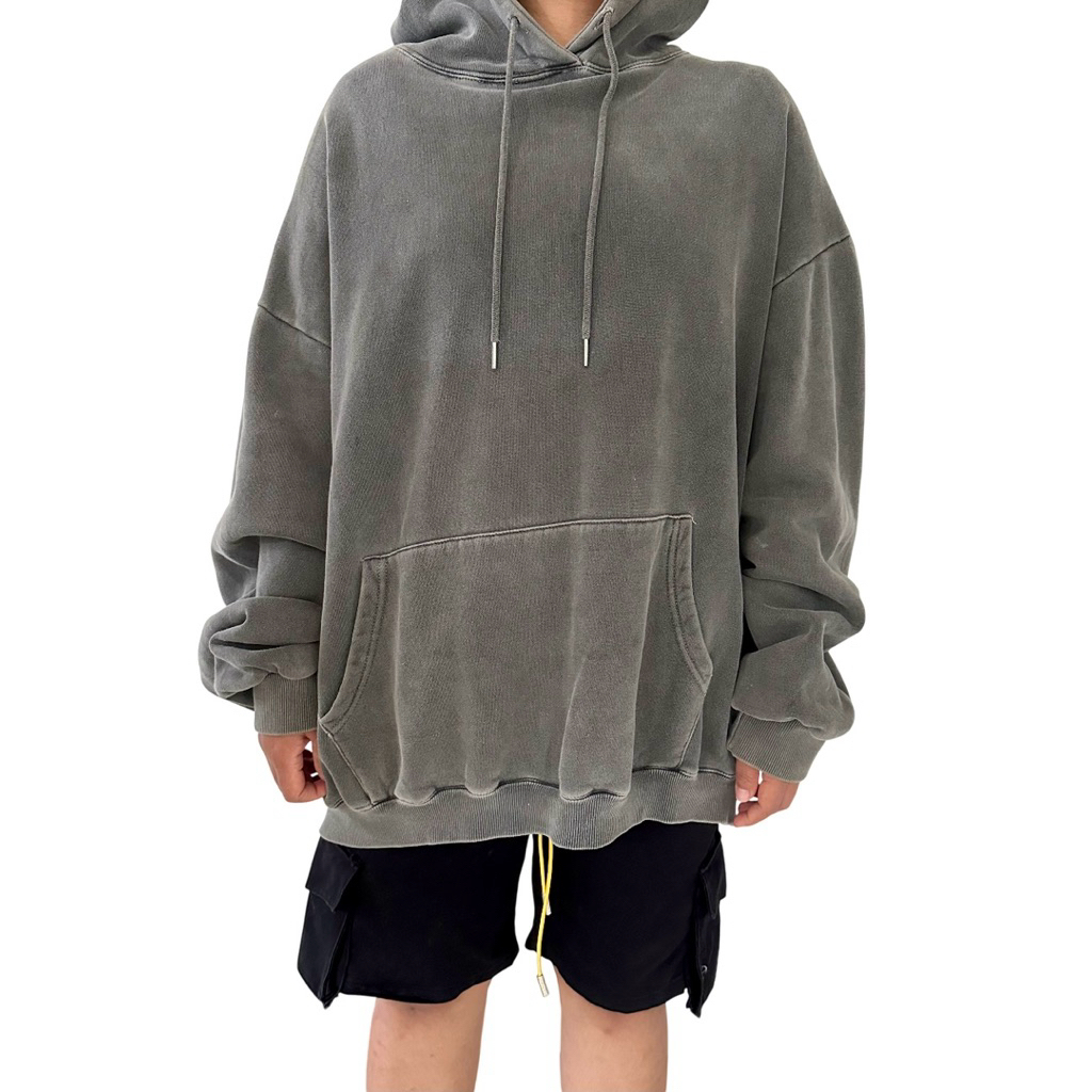 Heavyweight Hoodie Greystone Faded