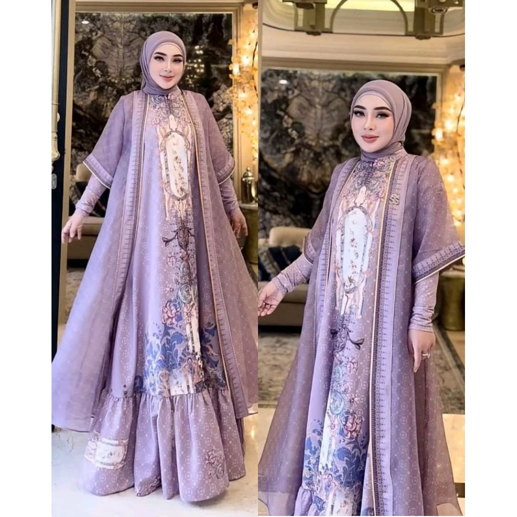 Shellasaukia Original Gamis Shellasaukia Terbaru Original (TANPA HIJAB) Dress Shellasaukia Terbaru D