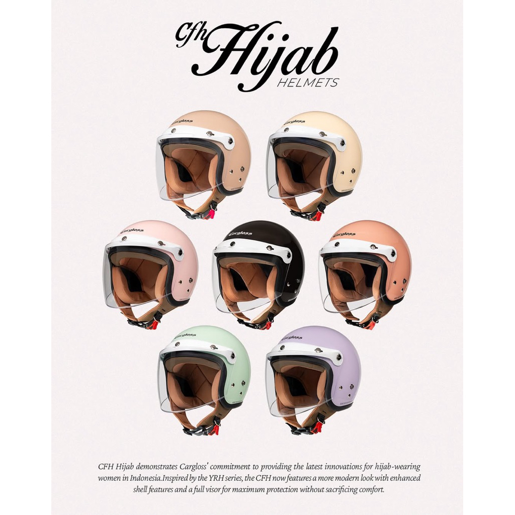 HELM CARGLOSS CFH | CARGLOSS CFH | HELM CARGLOSS HIJAB | CARGLOSS HIJAB
