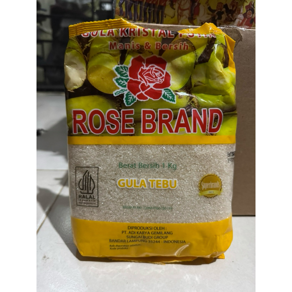 GULA ROSE BRAND 1KG - GULA PASIR ROSE BRAND 1KG