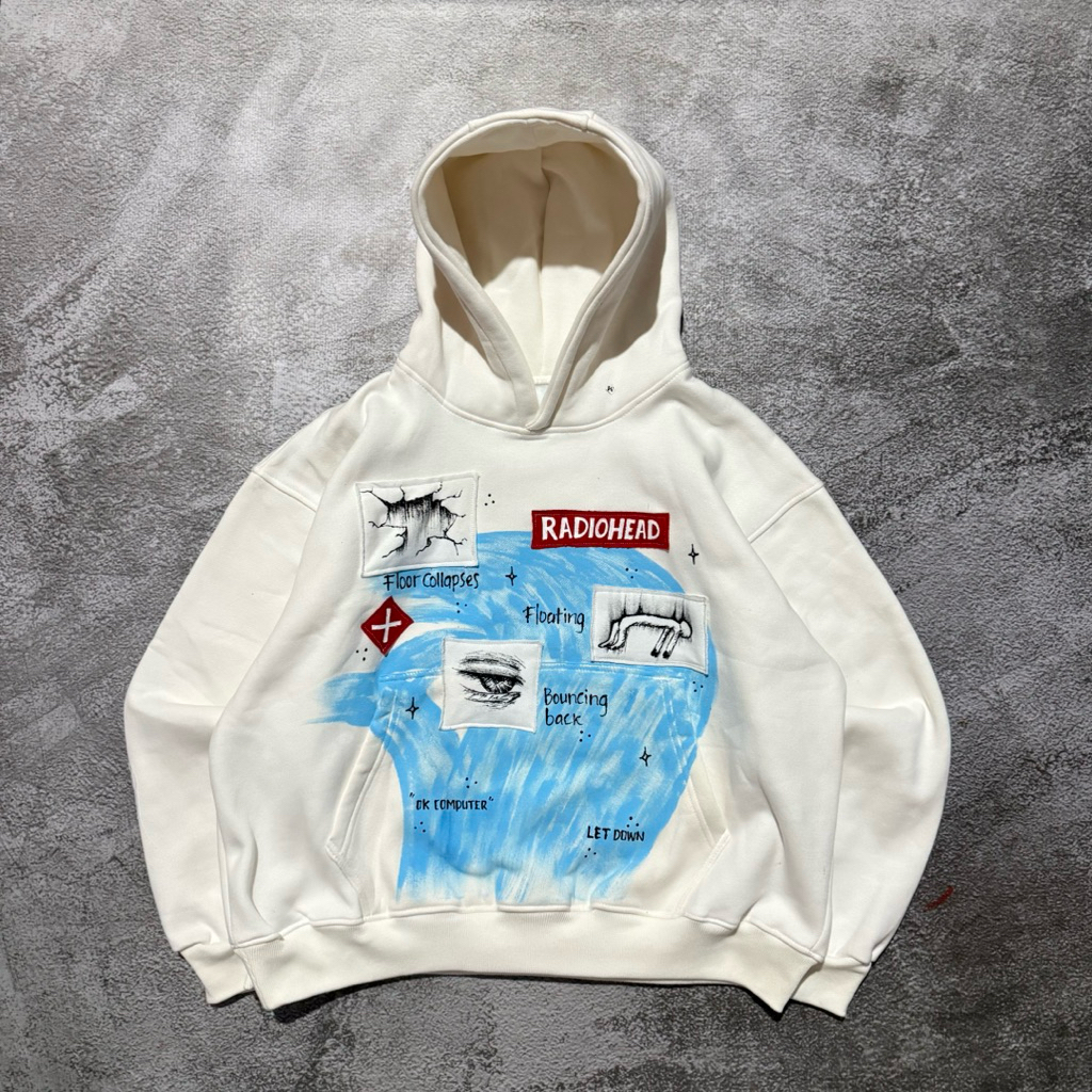 PREORDER HOODIE BOXY LET DOWN RADIOHEAD (detail ukuran ada di deskripsi)