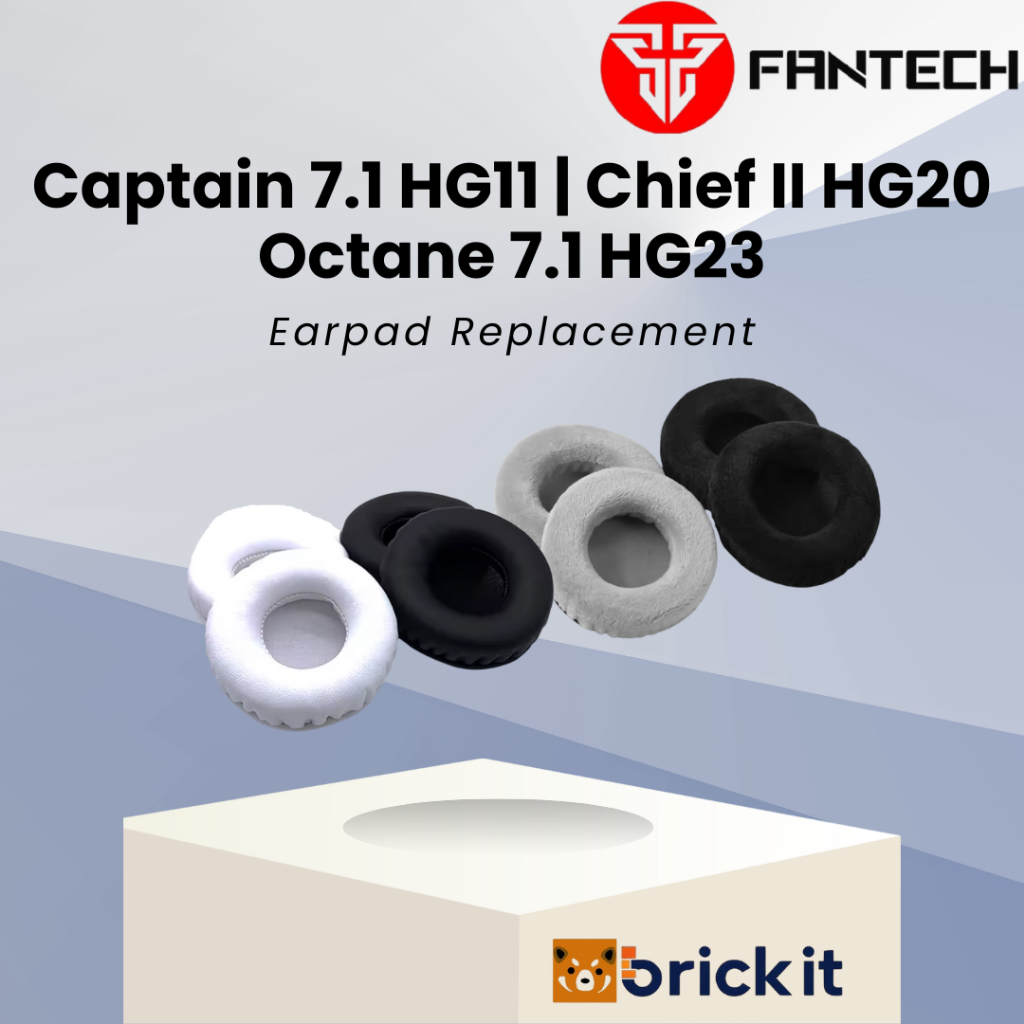 Earpad Fantech Captain 7.1 HG11 Chief II HG20 Octane HG23 HG 11 20 23 Earcup Cushion Replacement Ban