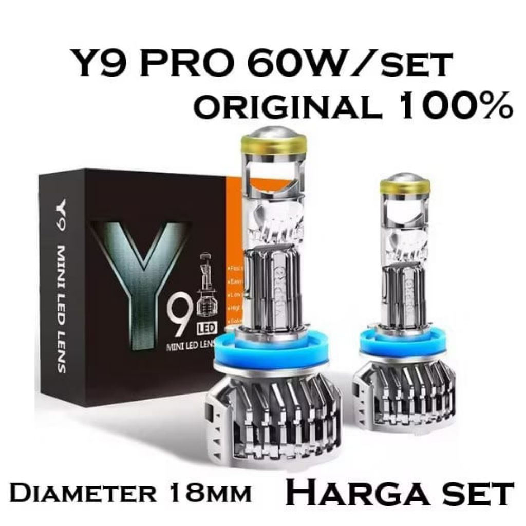 LAMPU LED Y9 PRO H11 MINI BILED PROJECTOR