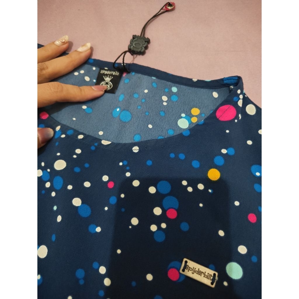 preloved dress spyderbilt dark blue