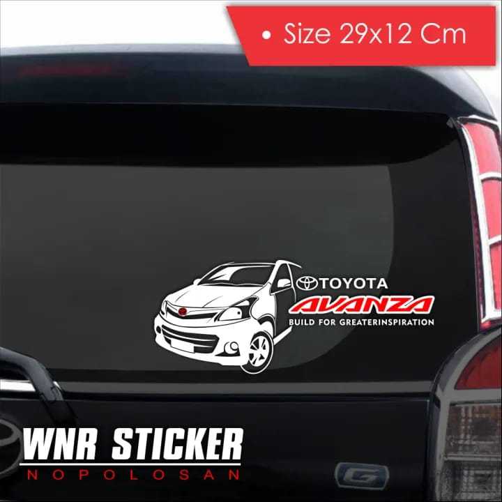 Sticker kaca mobil toyota avanza terbaru stiker kaca depan belakang mobil avanza keren terlaris