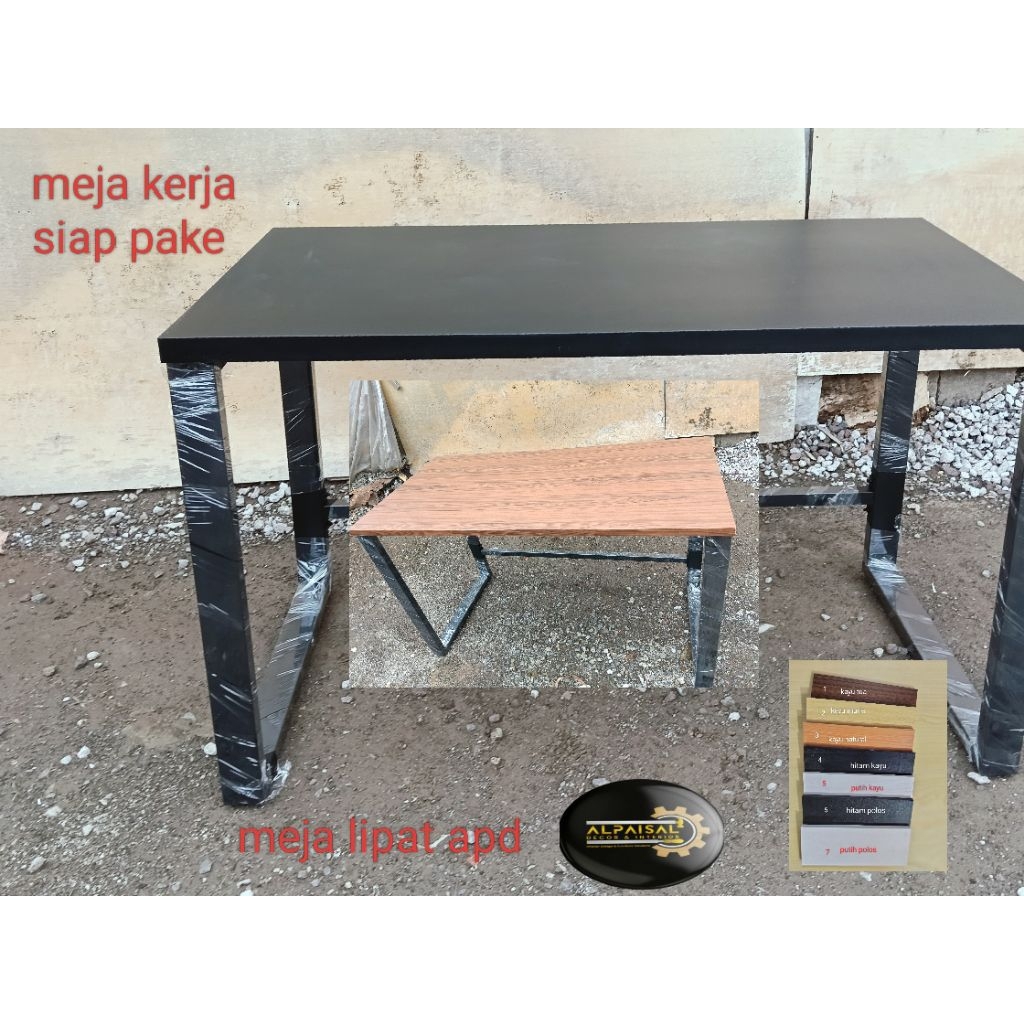 meja kerja ukuran 100x60 100x70x70 hollo 3x6