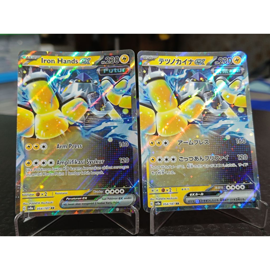 kartu pokemon TCG ori Iron Hands EX Indonesia Jepang