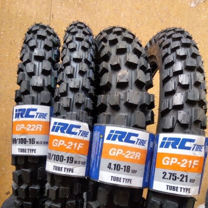 Ban Motor Semi Trail IRC GP22 Ring 16 (Bukan Tubless) 90/100 -16 GP21 70/100 -19 R KLX 150 CRF 150