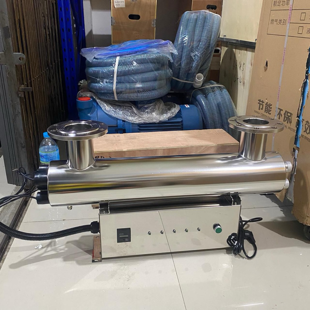 LAMPU UV 100GPM SS + PANEL 304 UV 22M3/JAM ULTRAVIOLET UV 100 GPM