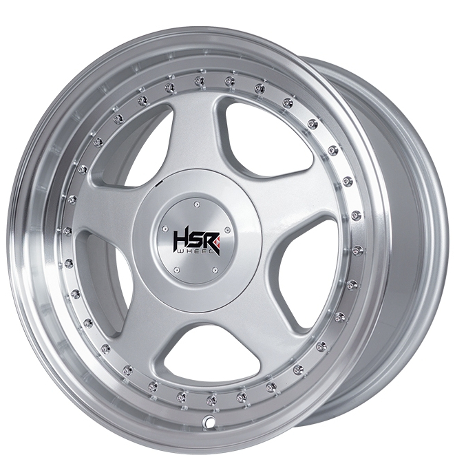 Velg Mobil Racing HSR Perugia R16 Silver Untuk Yaris Avanza Dlln Velg Model Celong R16