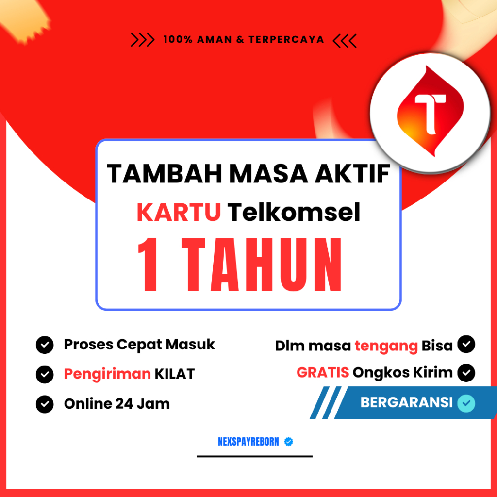 Perpanjang / Tambah Masa Aktif Simpati Telkomsel 15 Hari/30 Hari/90 Hari/180 Hari/330 Hari/360 Hari