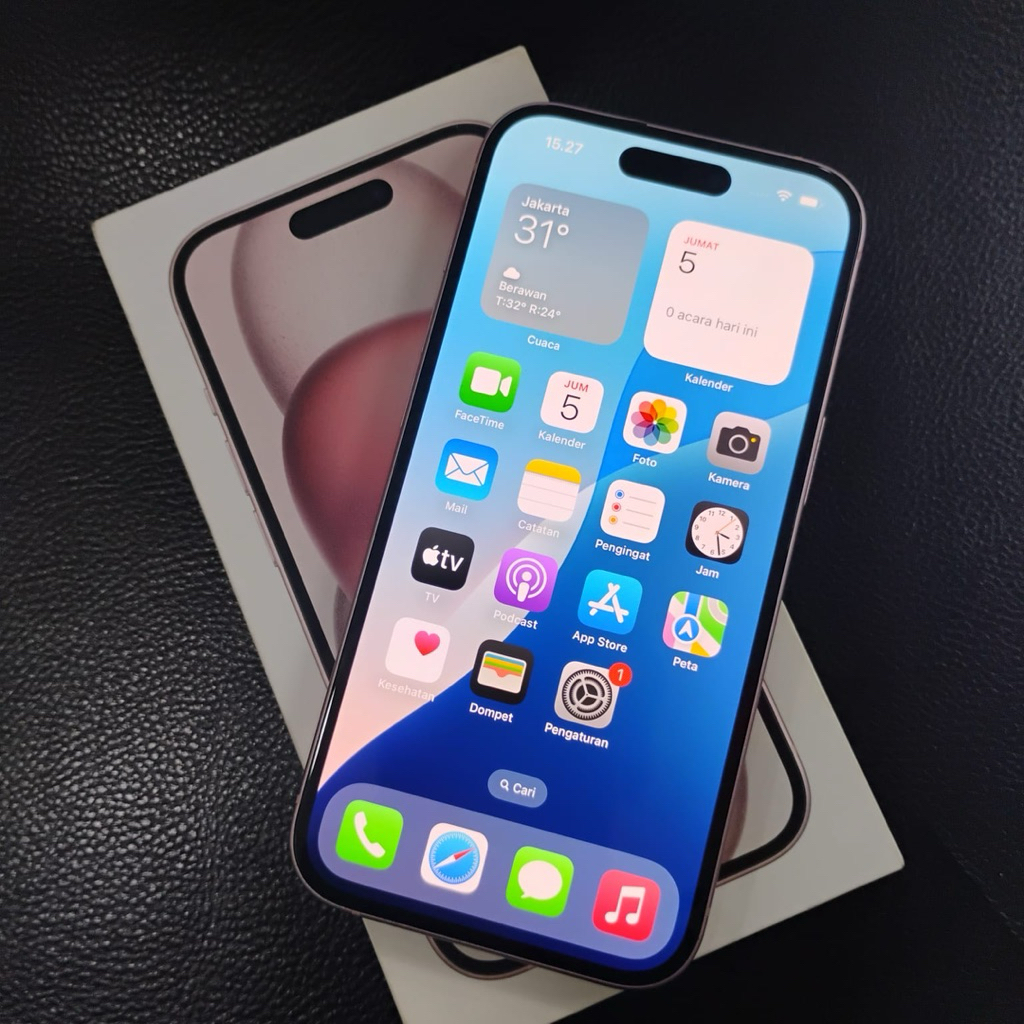 Iphone 15 128gb second resmi ibox fullset original termurah
