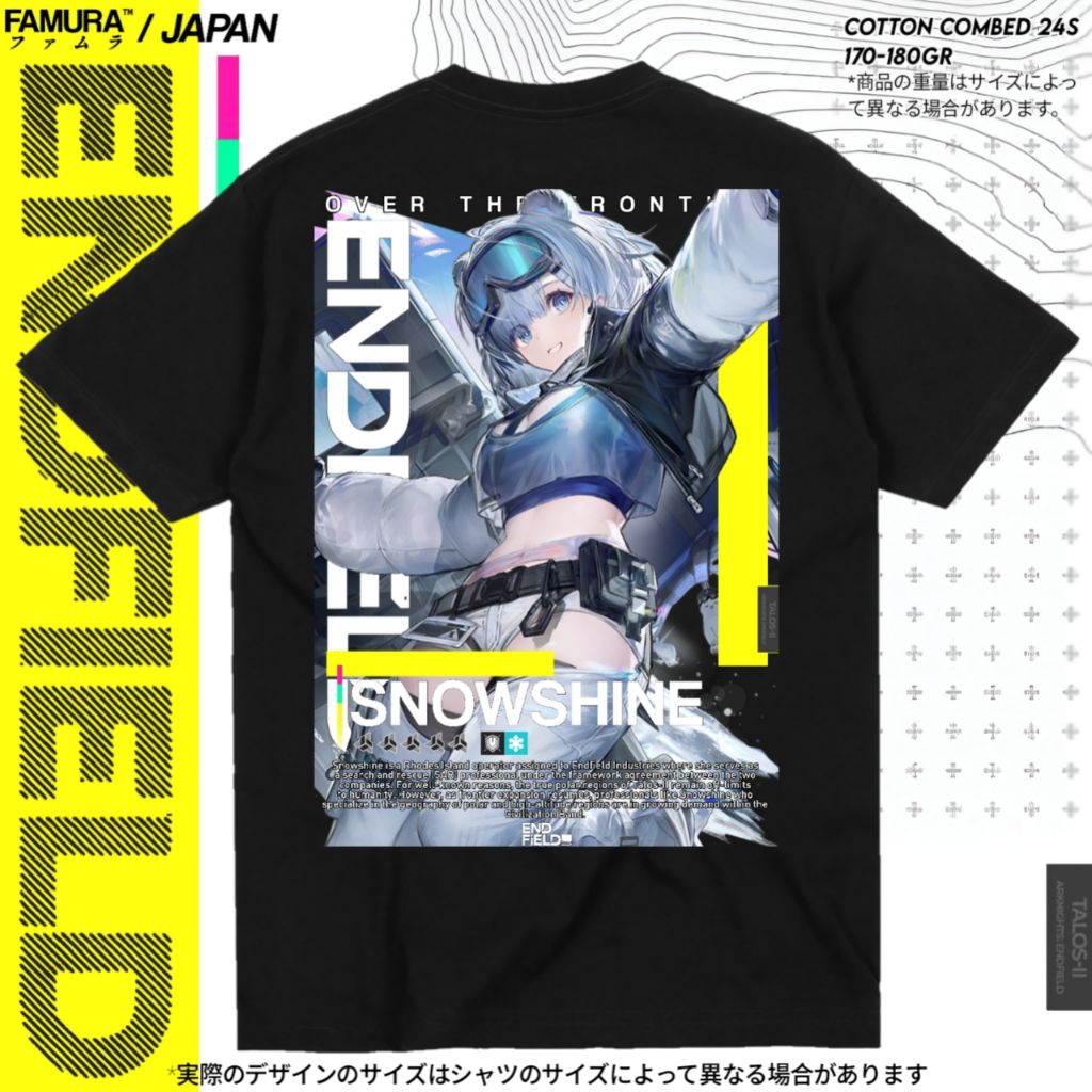 FAMURA T-Shirt / Kaos Game Baju Snowshine Arknights Endfield