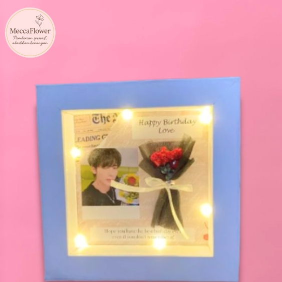 Hadiah Bingkai LED – Frame LED Custom Nama | Kado Ulang Tahun | Kado Wisuda | Kado Anniversary