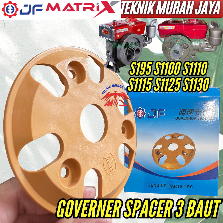 JF ORI Governor Ball Spacer FIBER Tiga Baut 3 Baut 3 HOLE VIBER gubernur Diesel Deksel Disel s195 s1