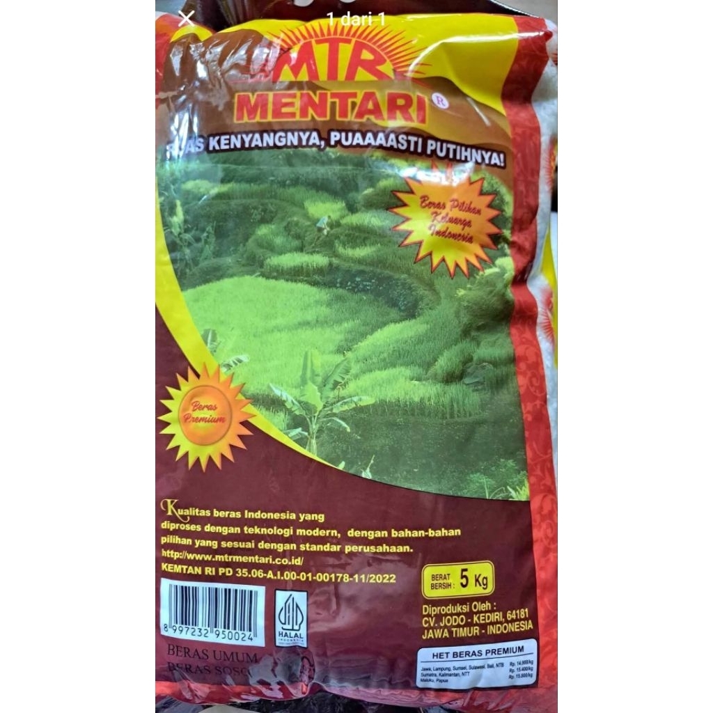 BERAS MENTARI 5KG