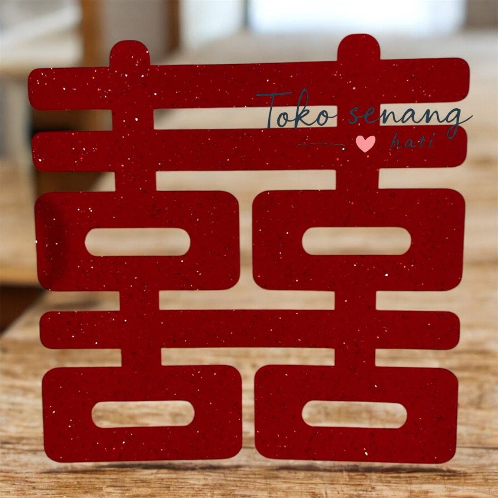 tempelan shuangxi beludru / logo shuangxi /