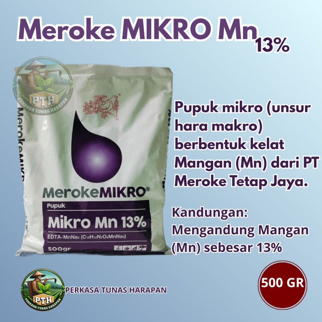 Pupuk MEROKE MIKRO Mn EDTA Kemasan 500 gr